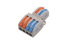 Клеммы Stekker LD222-424 (2Х4,0мм2-4X0,08-2,5 с рычажком) (упаковка 25шт.) картинка 